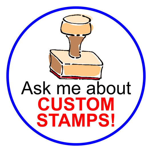 Celluloid Button - Rubber Stamp Materials