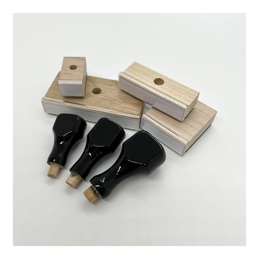 Coverdex Wood Mounts & Handles, Assortment Packs - Rubber Stamp Materials