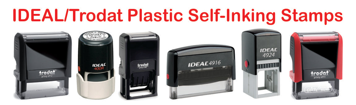 IDEAL/Trodat Plastic Self-Inking Stamps