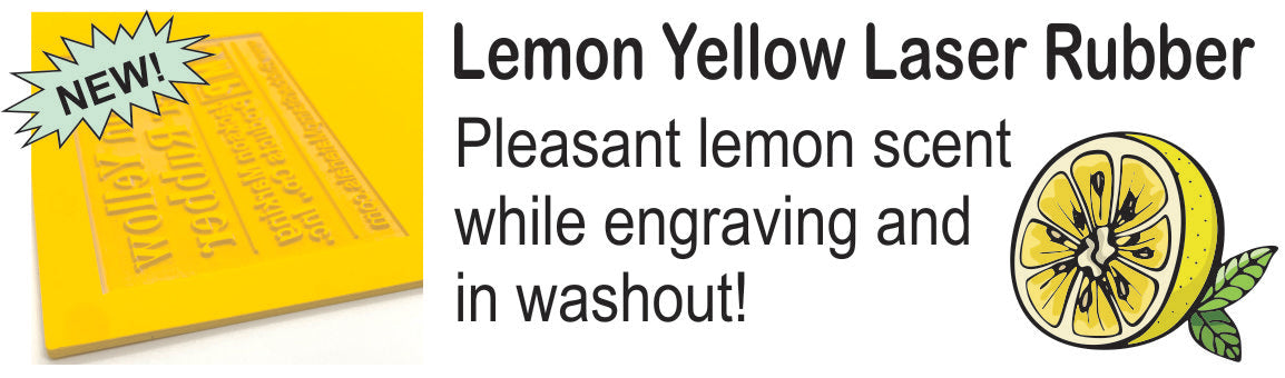 Lemon Yellow Laser Rubber