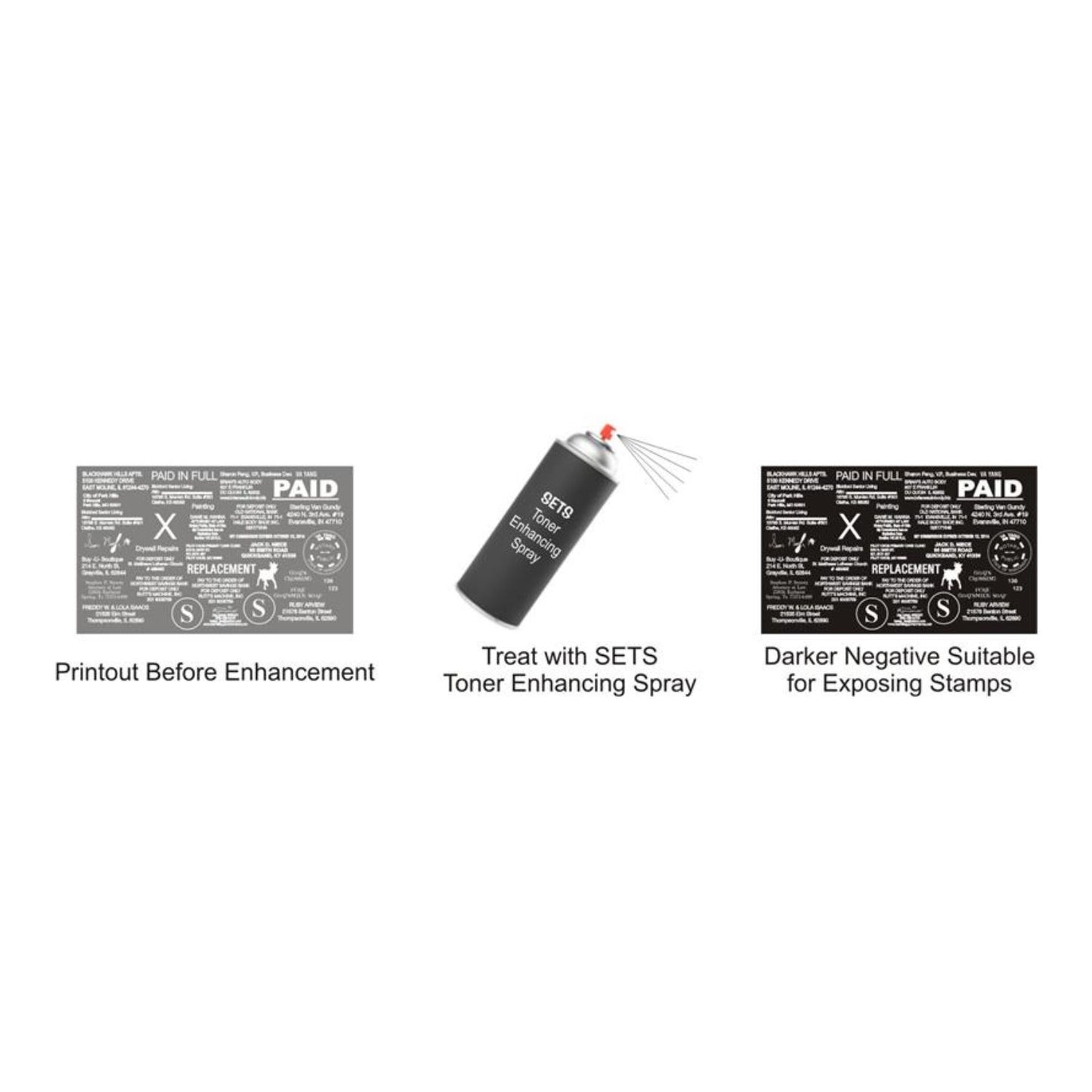 SETS Spray Enhanced Toner System - Rubber Stamp Materials