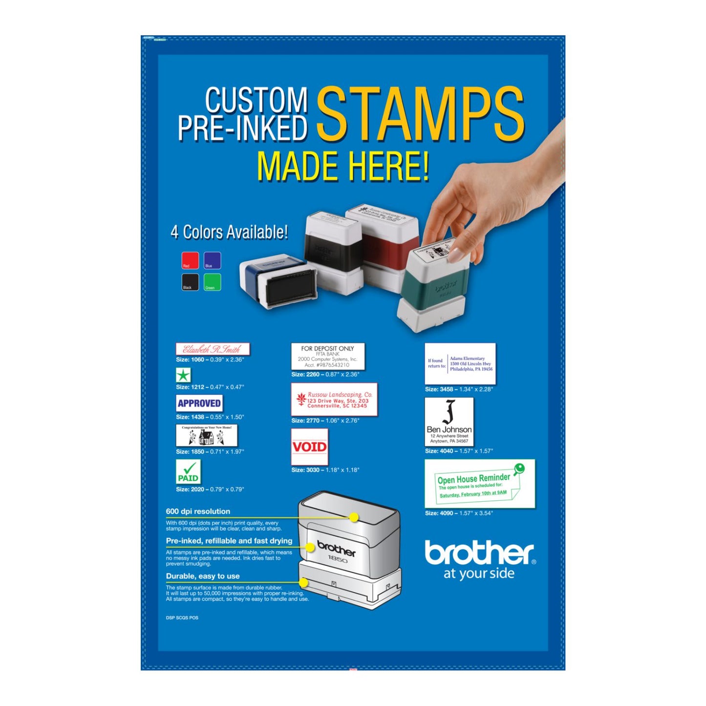 Stampcreator Stamp Poster - Rubber Stamp Materials