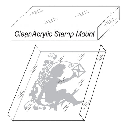Acrylic Clear Stamp Mounts, 4" | 4-1/2" Length
